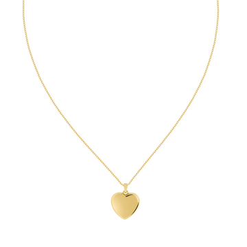 heart chain necklace gold
