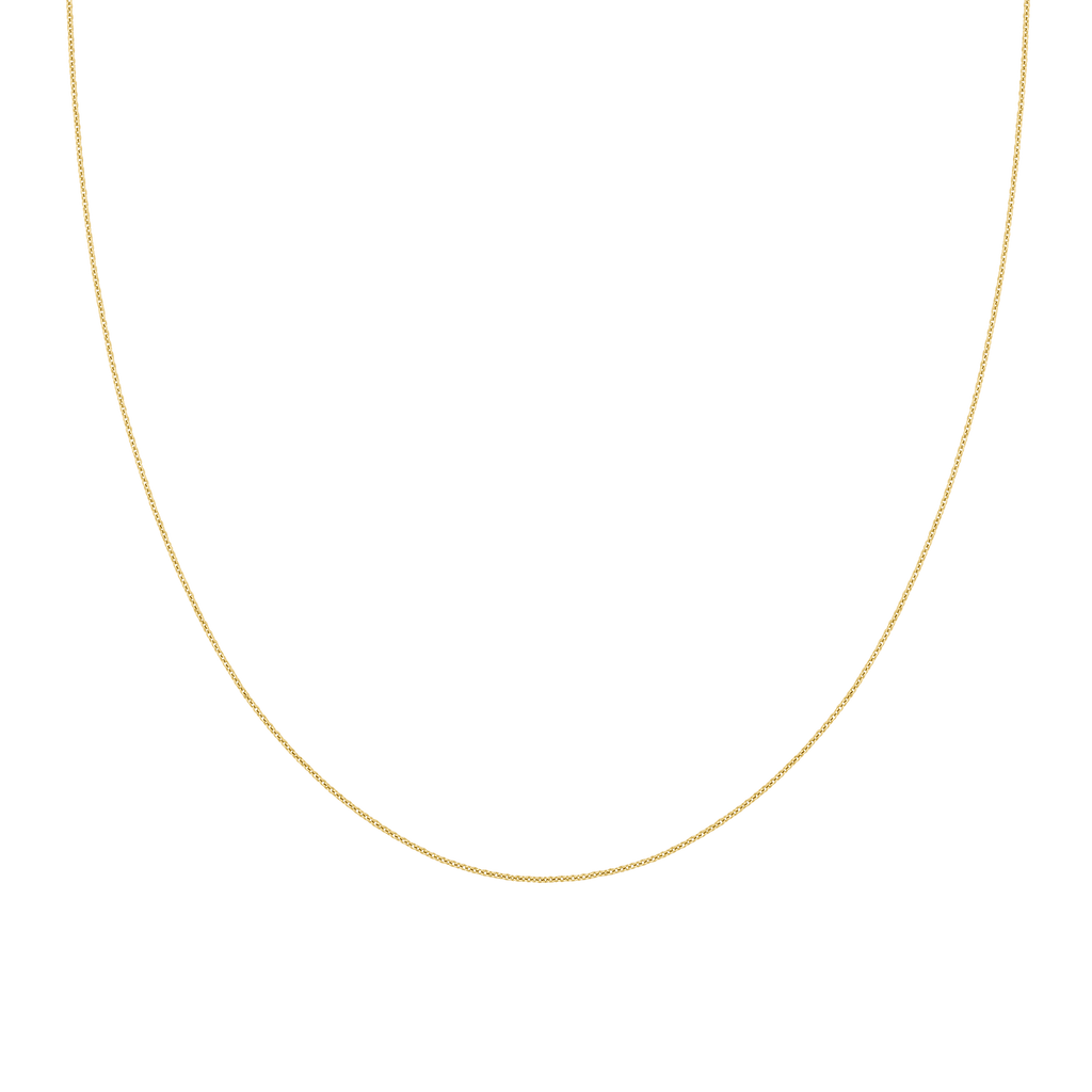 delicate gold chain made of recycled 14k gold by LLR Studios, a family-owned business that focuses on sustainability and short production chains