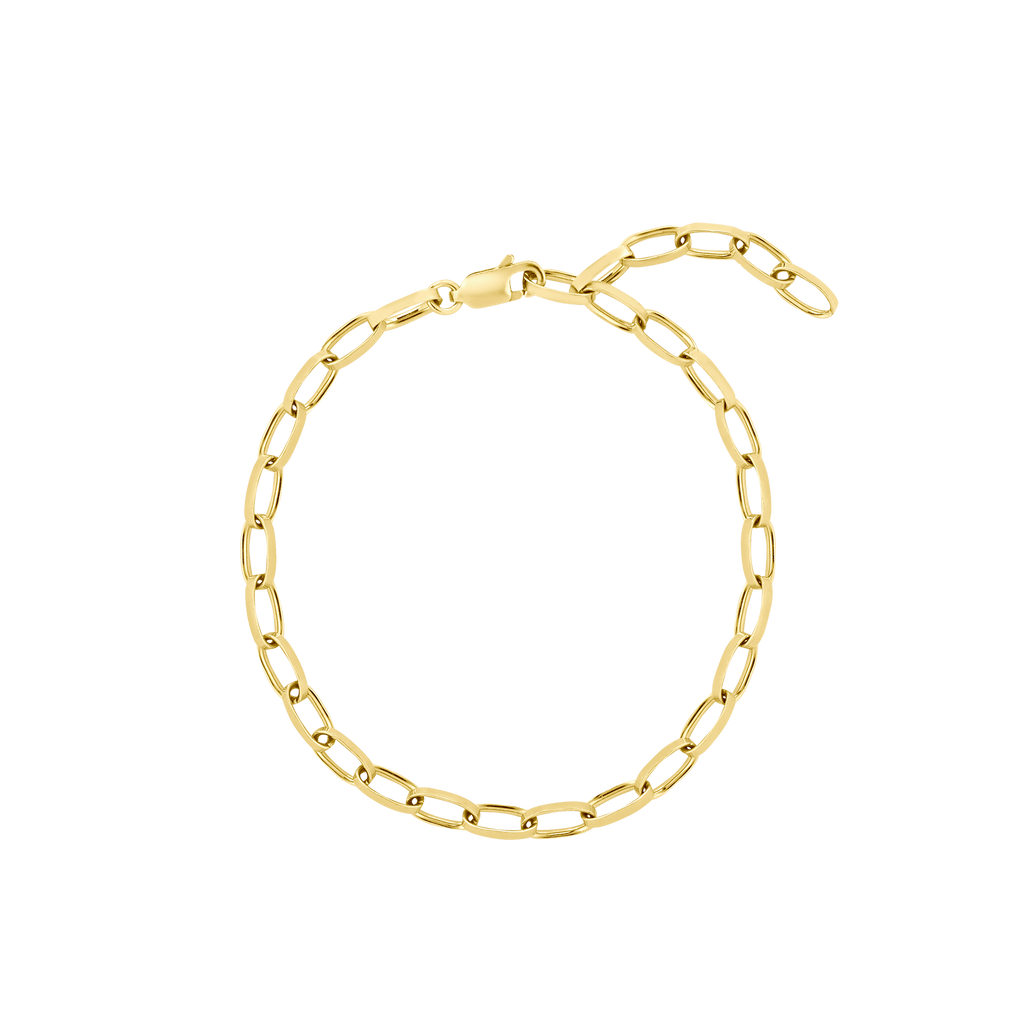 bicycle gold chain bracelet | Gliederarmband in Gold aus nachhaltigen Materialien