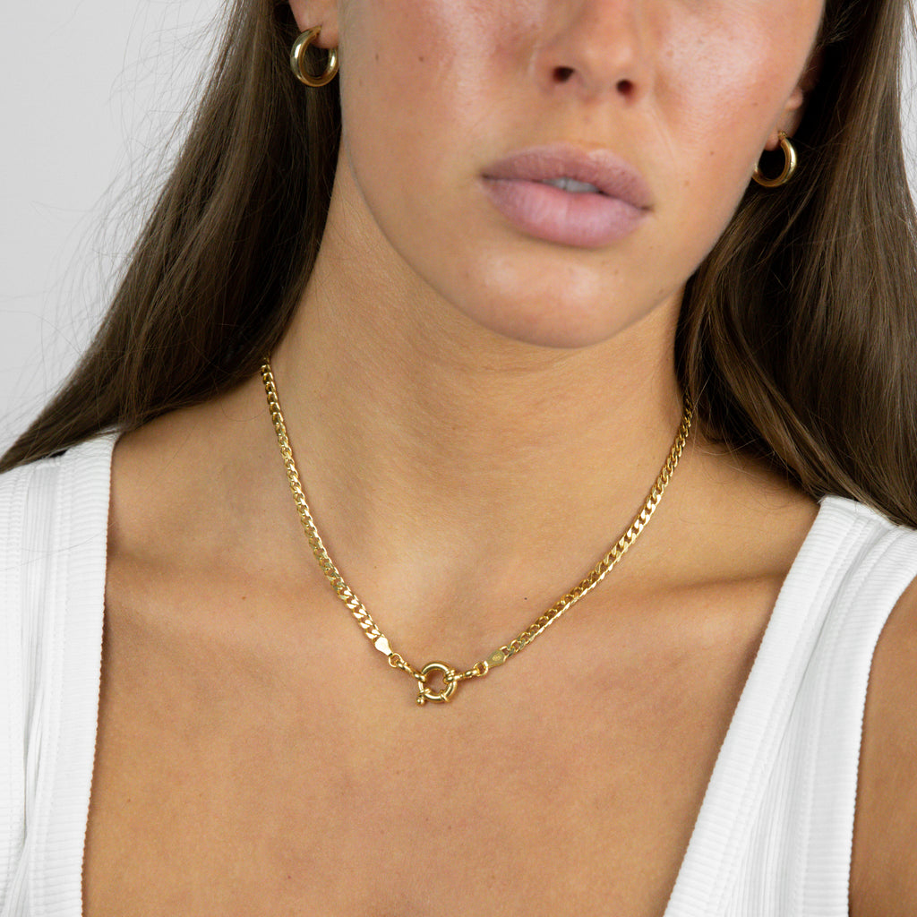 chunky yet simple gold link chain | perfect statement chain for everyday