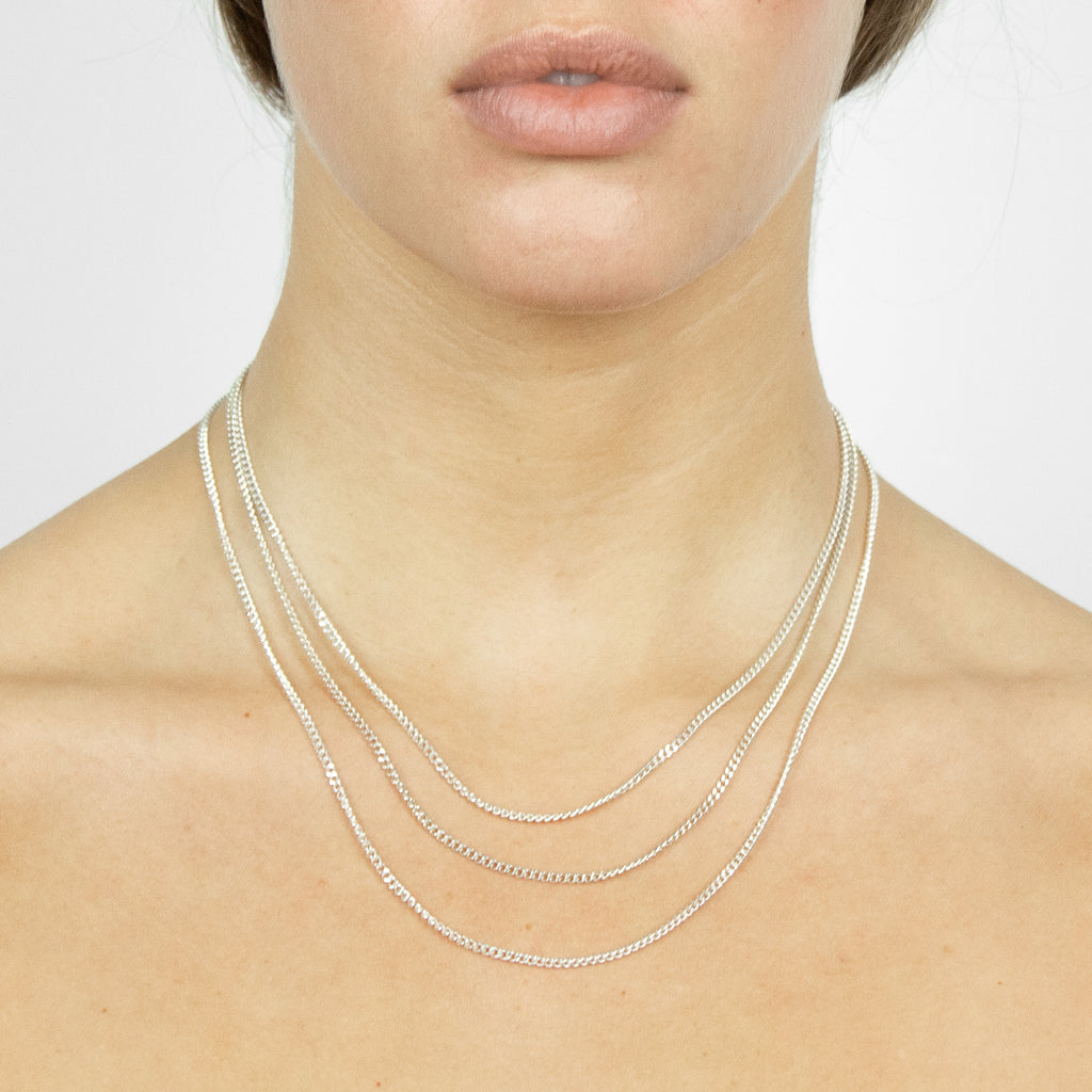 simple silver chain necklace | schlichte halskette aus 925 sterlingsilber aus Hamburg