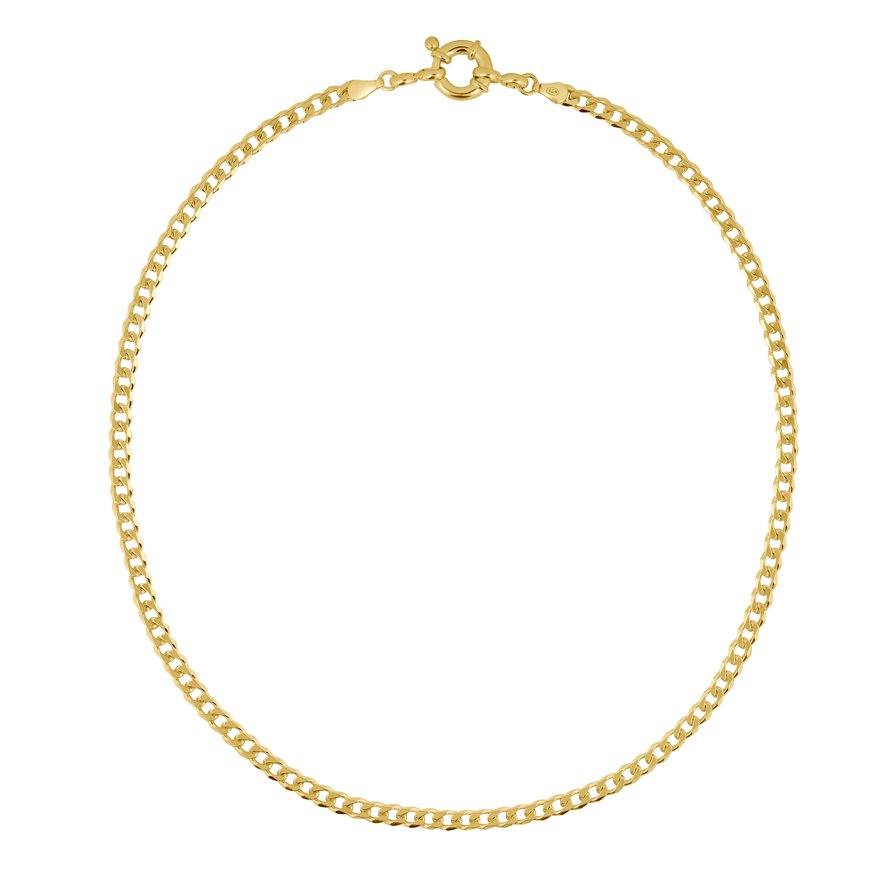 big link chain with statement closure | chunky simple gold link chain from sustainable jewelry brand from Hamburg LLR Studios 