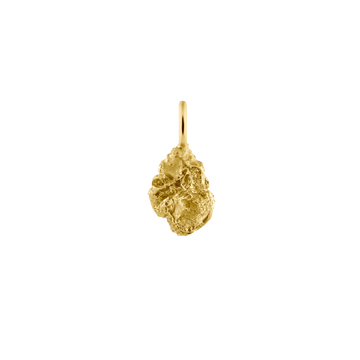 recycled 14k gold nugget pendant for necklaces 
