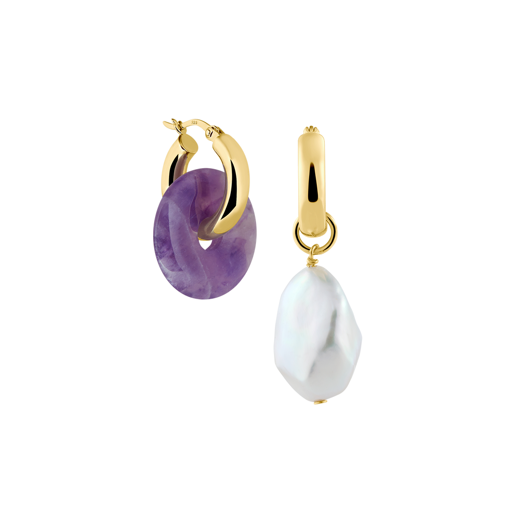 amethyst ohrringe aus Hamburg - natürlicher Edelsteinschmuck