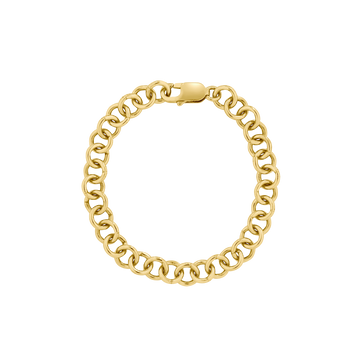 gold link chain bracelet | goldener armband grobe glieder | newcomer schmuck