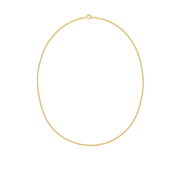 schlichte goldene Halskette perfekt zum layern von newcomer schmuckmarke LLR Studios aus Hamburg. amburg. handgefertiger Schmuck aus Deustschalnd.