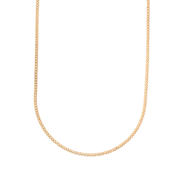 simple gold chain made of recycled 925 sterling silver and 18k gold plated | schlichte kette 18k vergoldet 