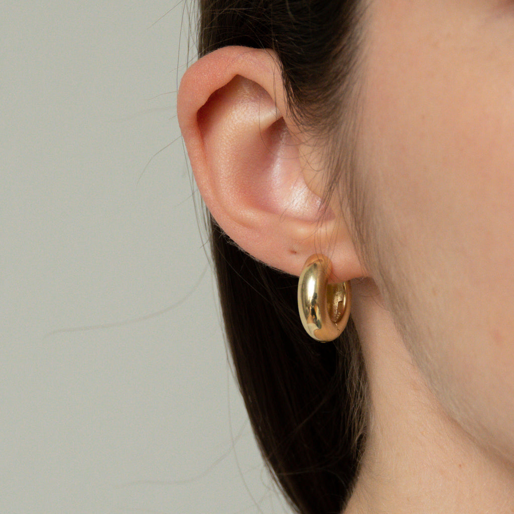 die perfekten Kreolen für jeden Tag: klein aber dick / kräftig v