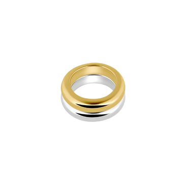 one gold and one silver ring - ring set from sustainable jewelry brand LLR Studios from Hamburg
